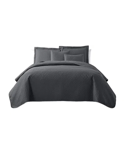 Nestl Diamond Embossed 5-pc. Quilt Set, Full/queen