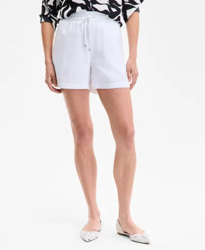 Inc International Concepts Women's Printed Long-sleeve Button-down Shirt, Exclusively At Macy's In Black