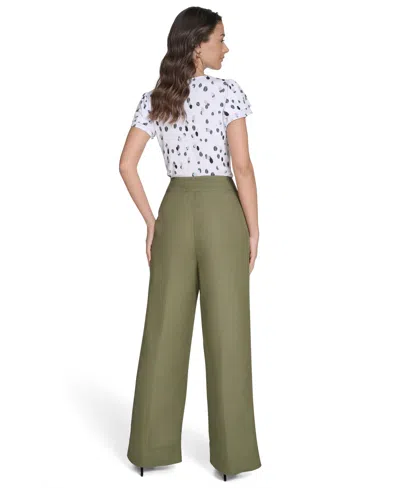 Calvin Klein Petite High-rise Wide-leg Pants