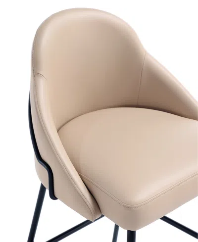 Manhattan Comfort 41.1" Faux Leather Gracie Barstool In Multi