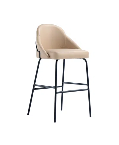 Manhattan Comfort 41.1" Faux Leather Gracie Barstool In Multi