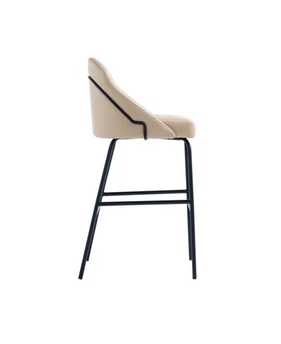 Manhattan Comfort 41.1" Faux Leather Gracie Barstool In Multi