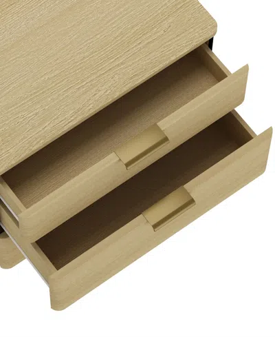 Manhattan Comfort Payton Modern Nightstand With 3 Drawers In Neutral