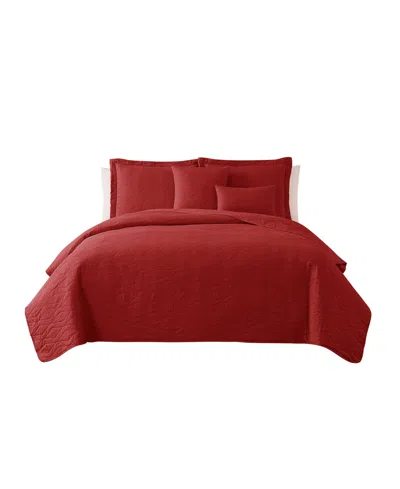 Nestl Ellipse Embossed 5-pc. Quilt Set, Full/queen
