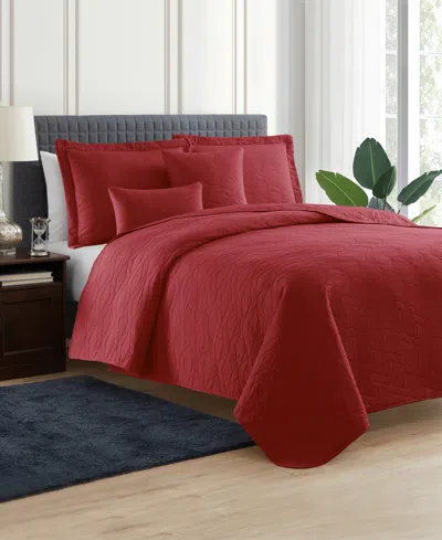 Nestl Ellipse Embossed 5-pc. Quilt Set, Full/queen