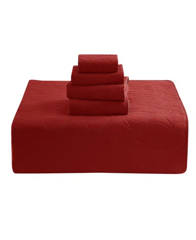 Nestl Ellipse Embossed 5-pc. Quilt Set, Full/queen