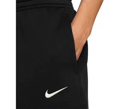 Nike Sportswear Women's Phoenix Fleece Mid-rise 4" Shorts In Black