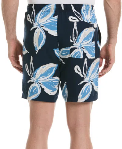 Cubavera Men's Classic-fit Tropical Floral 7" Drawstring Shorts In Blue