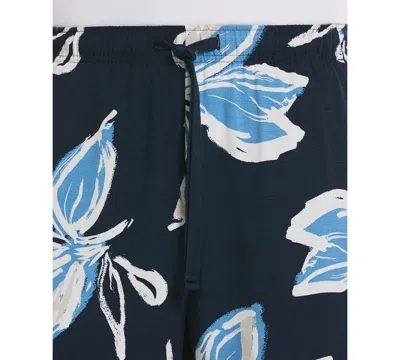 Cubavera Men's Classic-fit Tropical Floral 7" Drawstring Shorts In Blue