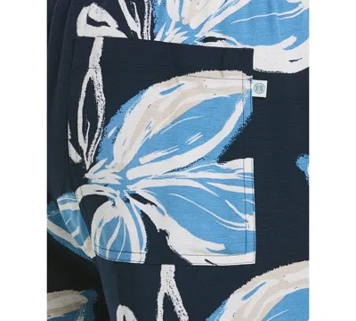 Cubavera Men's Classic-fit Tropical Floral 7" Drawstring Shorts In Blue