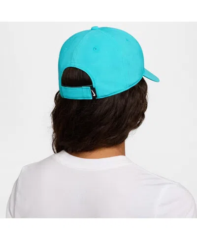 Nike Men's And Women's Turquoise Club Performance Adjustable Hat In Blue
