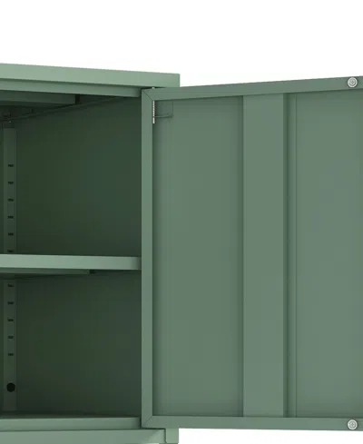 Manhattan Comfort Ava Modern Accent Cabinet With 2 Adjustable Shelves In Blue