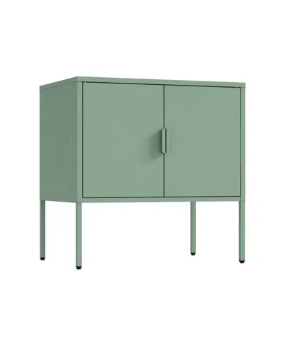 Manhattan Comfort Ava Modern Accent Cabinet With 2 Adjustable Shelves In Blue