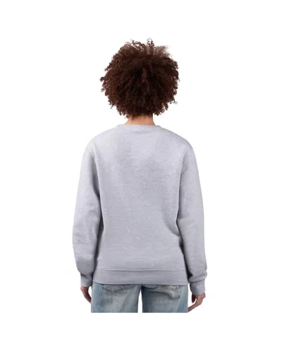 G-iii 4her By Carl Banks Women's Heather Gray Seattle Mariners Team Logo Fleece Pullover Sweatshirt In Gray