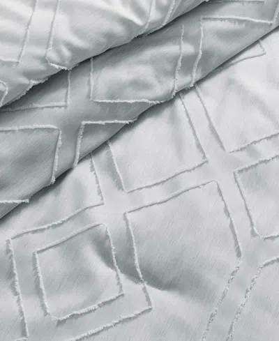 Unikome All Season Textured Jacquard Down Alternative Comforter, Twin In Blue