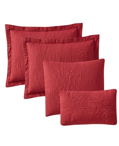 Nestl Grid Embossed 5-pc. Quilt Set, Full/queen