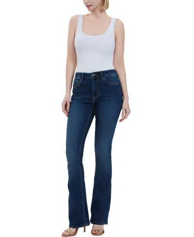 Kimi & Kai Women's U Neck Sleeveless Bodysuit Top In White