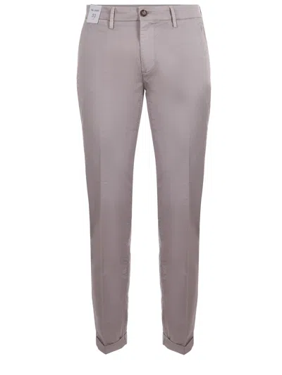 Re-hash Trousers In Stretch Cotton In Gray
