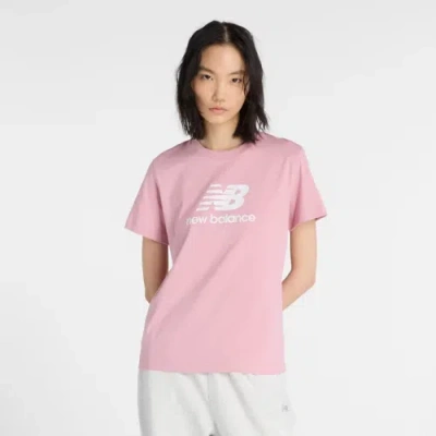 New Balance Women's Sport Essentials Jersey Logo T-shirt In Pink