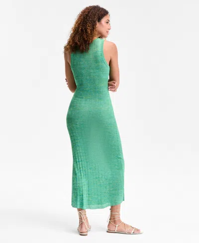Inc International Concepts Women's Space-dyed Sleeveless Sweater Dress, Exclusively At Macy's In Green