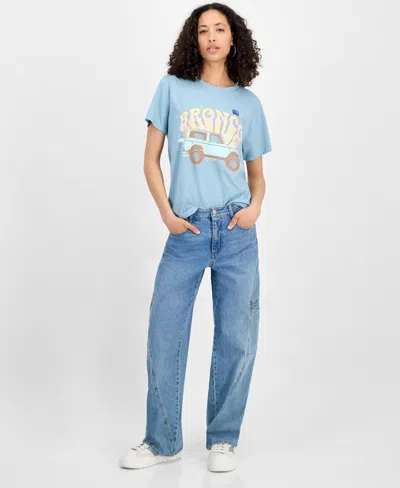 Grayson Threads, The Label Juniors' Crewneck Bronco T-shirt