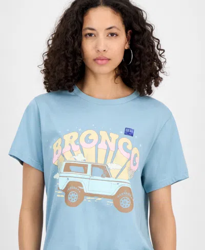 Grayson Threads, The Label Juniors' Crewneck Bronco T-shirt