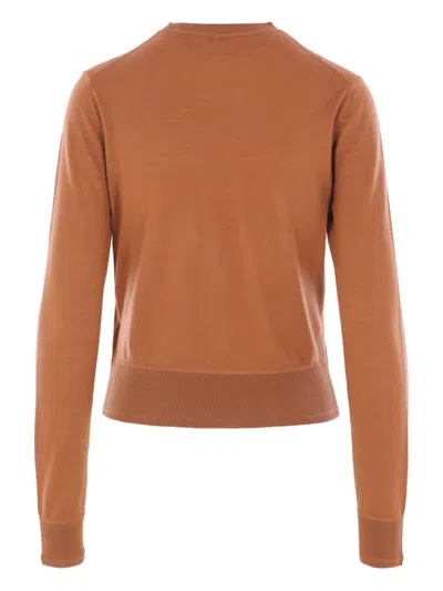 Chloé Crewneck Knitewear Knitwear Brown In Brown