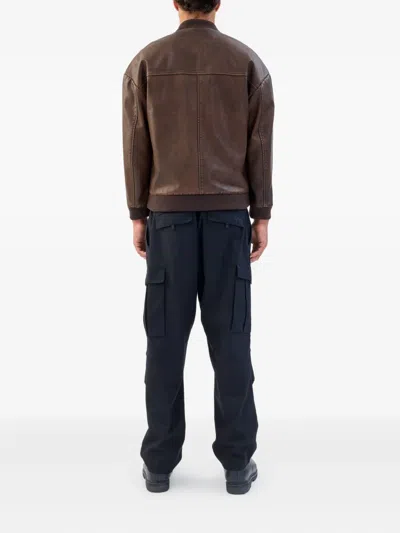 Unreal Fur Boxy-fit Bomber Jacket In Brown