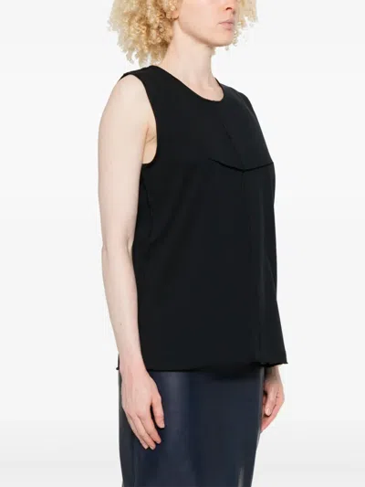 Khaite Oberteil Aus Bio-baumwolle In Black