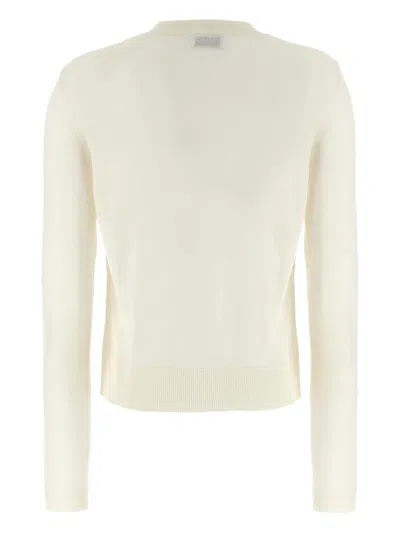 Moschino Crew Neck Sweater With Teddy Bear Motif In White