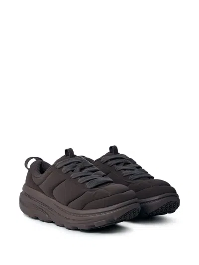 Hoka Bondi Padded Lace-up Sneakers In Black