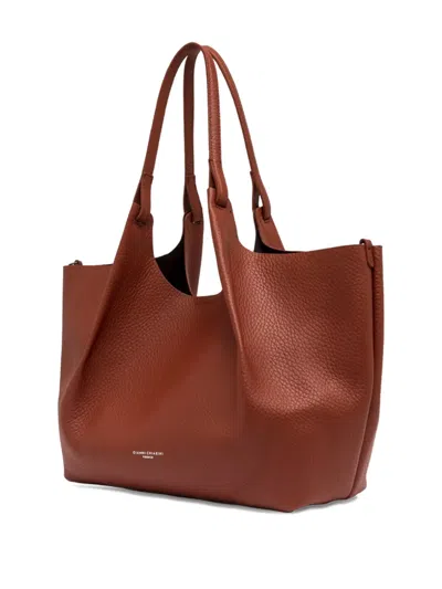 Gianni Chiarini Dua Maxi-grain Leather Shoulder Bag