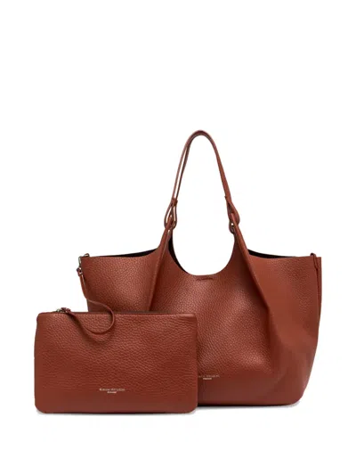 Gianni Chiarini Dua Maxi-grain Leather Shoulder Bag