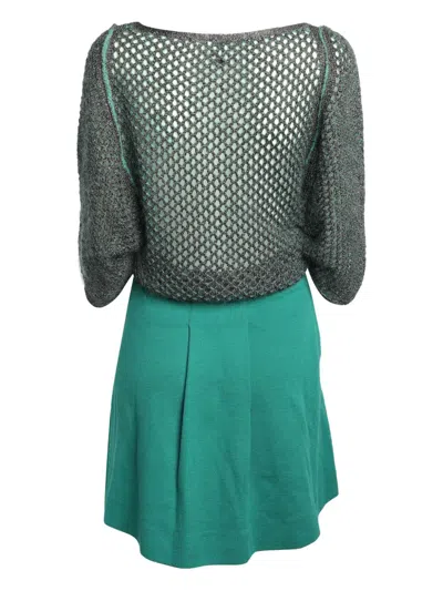 Pre-owned Missoni Gestricktes Midirock-set
