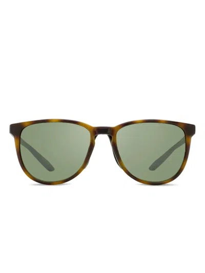 Nike Oval-frame Keyhole-bridge Sunglasses In Brown