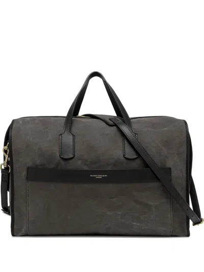 Gianni Chiarini Berlin Leather-trimmed Canvas Duffle Bag