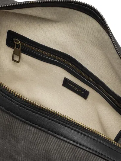 Gianni Chiarini Berlin Leather-trimmed Canvas Duffle Bag