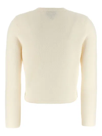 Apc A.p.c. Ivory Wool Mila Cardigan In Neutral