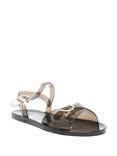 Ancient Greek Sandals Flache Irini Sandalen In Black