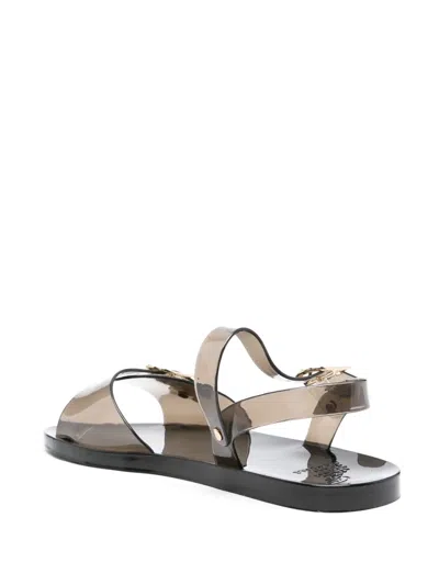 Ancient Greek Sandals Flache Irini Sandalen In Black