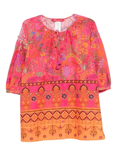 Marina Rinaldi Bade Tassel-detail Blouse In Multi