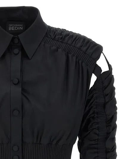 Giovanni Bedin Cut-out Longsleeve Jacket In Black