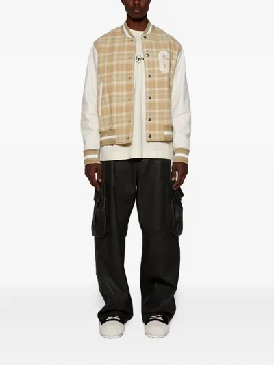 Givenchy Checked Varsity Jacket In White