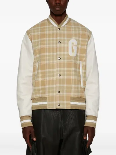 Givenchy Checked Varsity Jacket In White