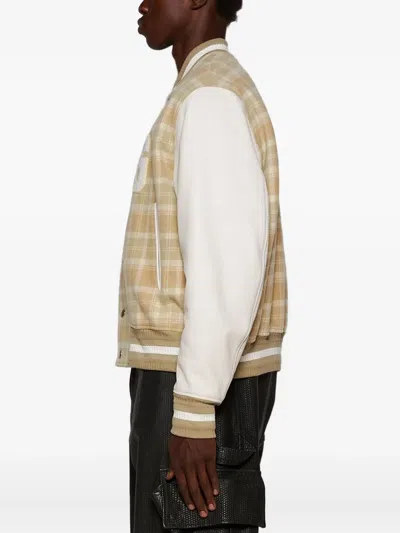 Givenchy Checked Varsity Jacket In White