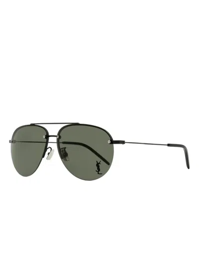 Saint Laurent 11/f M Classic Rimless Pilot-frame Sunglasses In Neutral