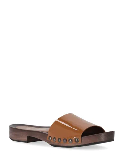 Miu Miu Patent Leather Clogs