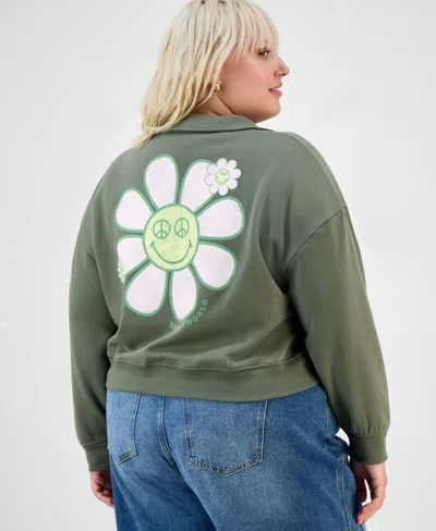 Grayson Threads, The Label Trendy Plus Collared Sweatshirt