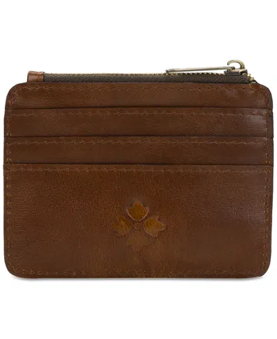 Patricia Nash Cassis Id Small Printed Leather Wallet In Brown