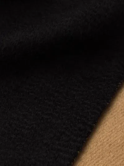 Prada Cashmere Double-faced Scarf In Black